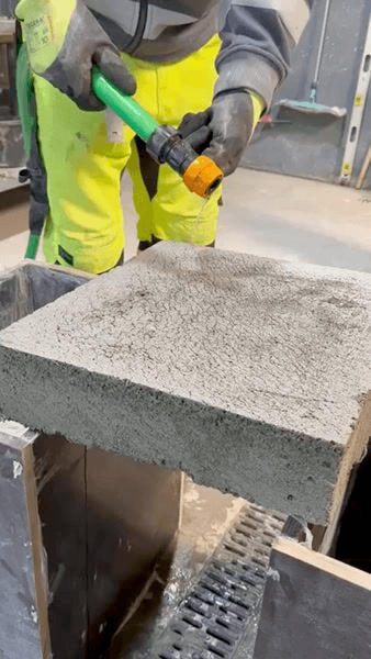 Wasserdurchlässigkeit von Schaumbeton